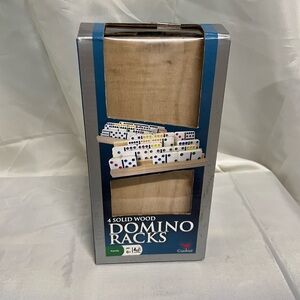 Cardinal 4 Solid Wood Domino Racks - Natural Wood